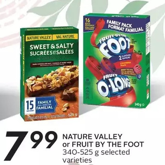Sobeys Nature valley or fruit by the foot offer