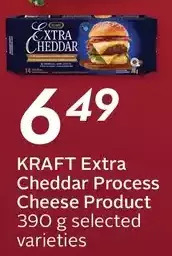 Sobeys Kraft extra cheddar process cheese product offer