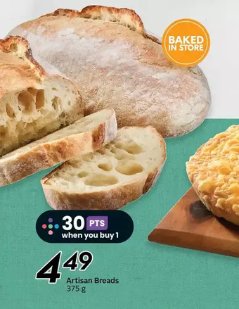 Sobeys Artisan breads offer