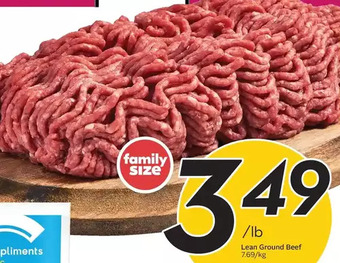 Sobeys Lean ground beef offer