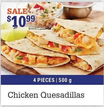 M & M Food Market Chicken quesadillas offer