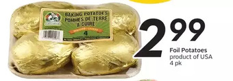 Sobeys Foil potatoes offer