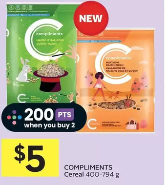 Foodland Compliments cereal offer