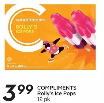 Sobeys Compliments rolly's ice pops offer