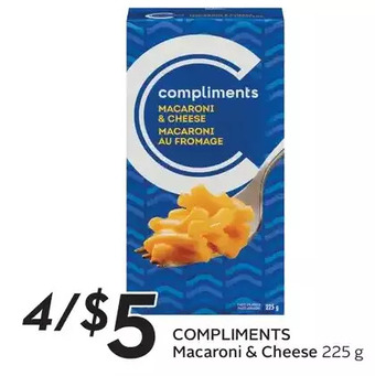 Sobeys Compliments macaroni & cheese offer