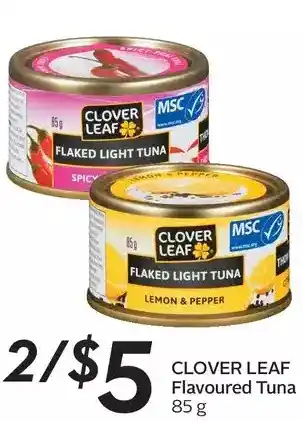 Sobeys Clover leaf flavoured tuna offer