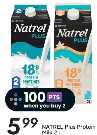 Sobeys Natrel plus protein milk offer