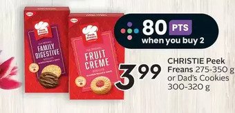 Sobeys Christie peek freans or dad's cookies offer