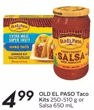 Sobeys Old el paso taco kits or salsa offer