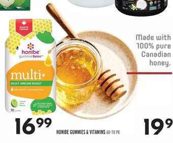 Sobeys Honibe gummies & vitamins offer