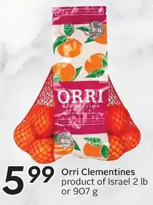 Sobeys Orri clementines offer