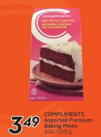 Sobeys Compliments premium baking mixes offer