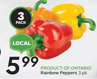 Sobeys Rainbow peppers offer