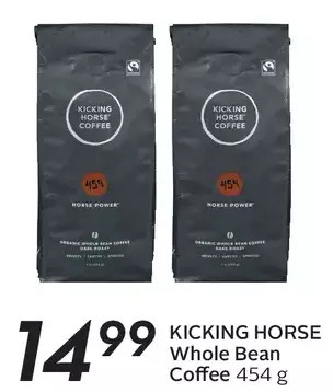 Sobeys Kicking horse whole bean coffee offer