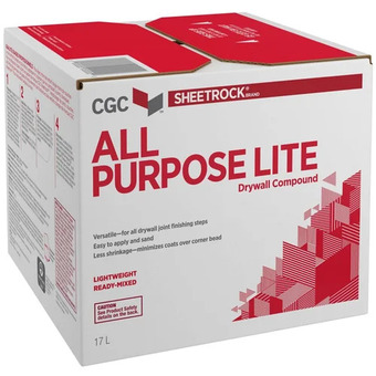 Home Depot Cgc all purpose lite drywall compound, 17l offer