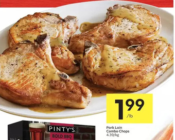 Foodland Pork loin combo chops offer