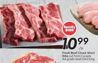 Sobeys Fresh beef chuck short ribs offer