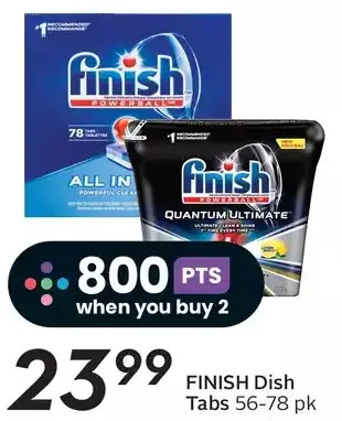 Sobeys Finish dish tabs offer