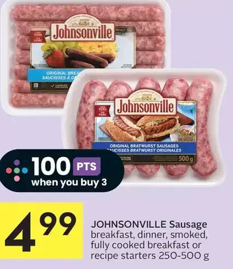 Foodland Johnsonville sausage offer