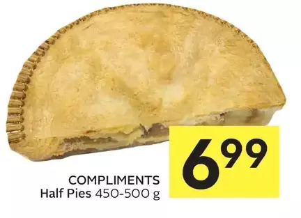 Foodland Compliments half pies offer