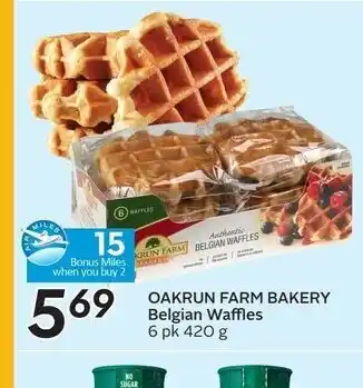 Sobeys Oakrun farm bakery belgian waffles offer