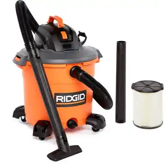 Home Depot Ridgid 60l/16g nxt wet/dry vacuum offer