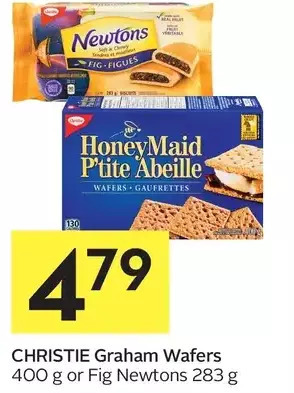 Foodland Christie graham wafers or fig newtons offer