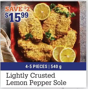 M & M Food Market Lightly crusted lemon pepper sole offer