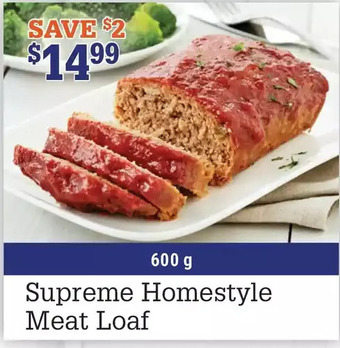 M & M Food Market Supreme homestyle meat loaf offer