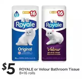 Sobeys Urban Fresh Royale or velour bathroom tissue offer