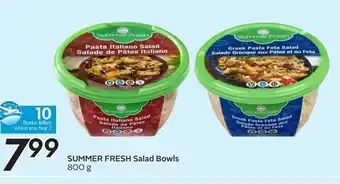 Sobeys Summer fresh salad bowis offer