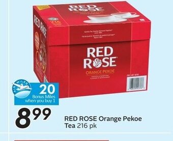 Sobeys Red rose orange pekoe tea offer