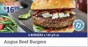 M & M Food Market Angus beef burgers offer