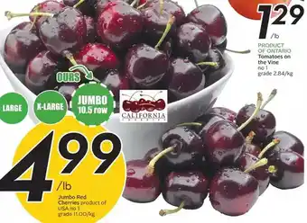 Sobeys Urban Fresh Jumbo red cherries offer