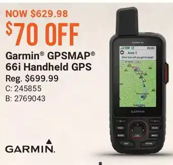 Cabela's Garmin gpsmap 66i handheld gps offer