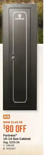 Cabela's Fortress 10-14 gun cabinet offer