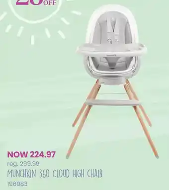 Babies 'R' Us Munchkin 360° cloud highchair - english edition offer