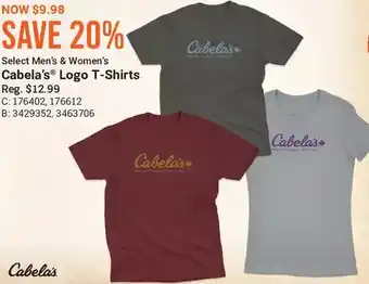 Bass Pro Cabela's logo t-shirts offer