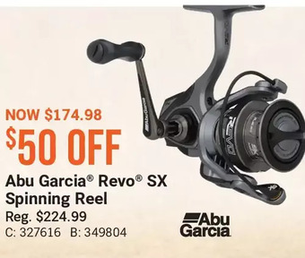 Bass Pro Abu garcia revo sx spinning reel offer