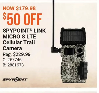 Cabela's Spypoint link micro lte cellular trail camera offer