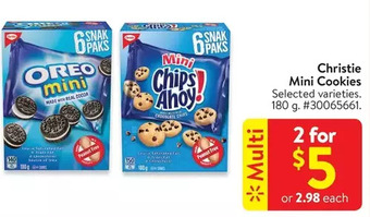 Walmart Christie mini cookies offer