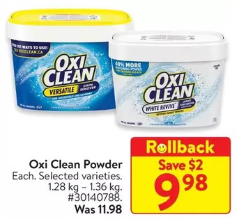 Walmart Oxi clean powder offer