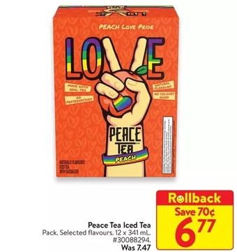 Walmart Peace tea iced tea offer