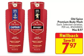 Walmart Old spice premium body wash offer