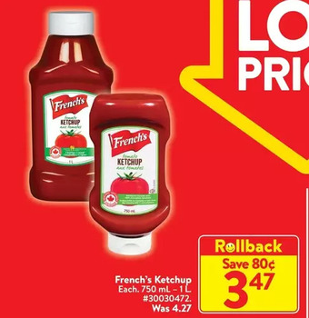 Walmart French's ketchup offer