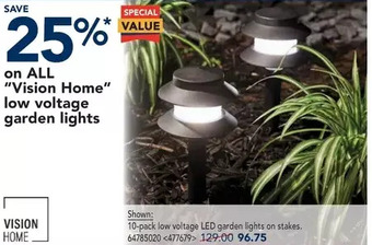 RONA Vision home low voltage garden lights offer