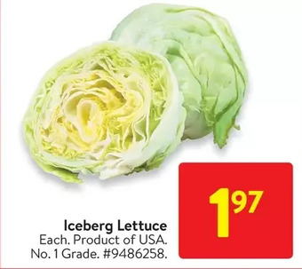 Walmart Iceberg lettuce offer