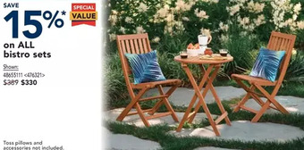 RONA Bistro sets offer