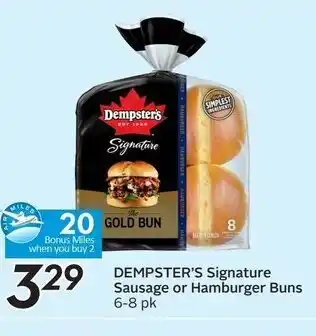 Sobeys Dempster's Signature Sausage or Hamburger Buns offer