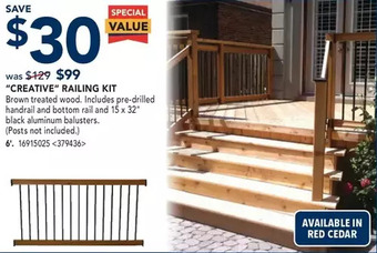 RONA Creative railing kit offer